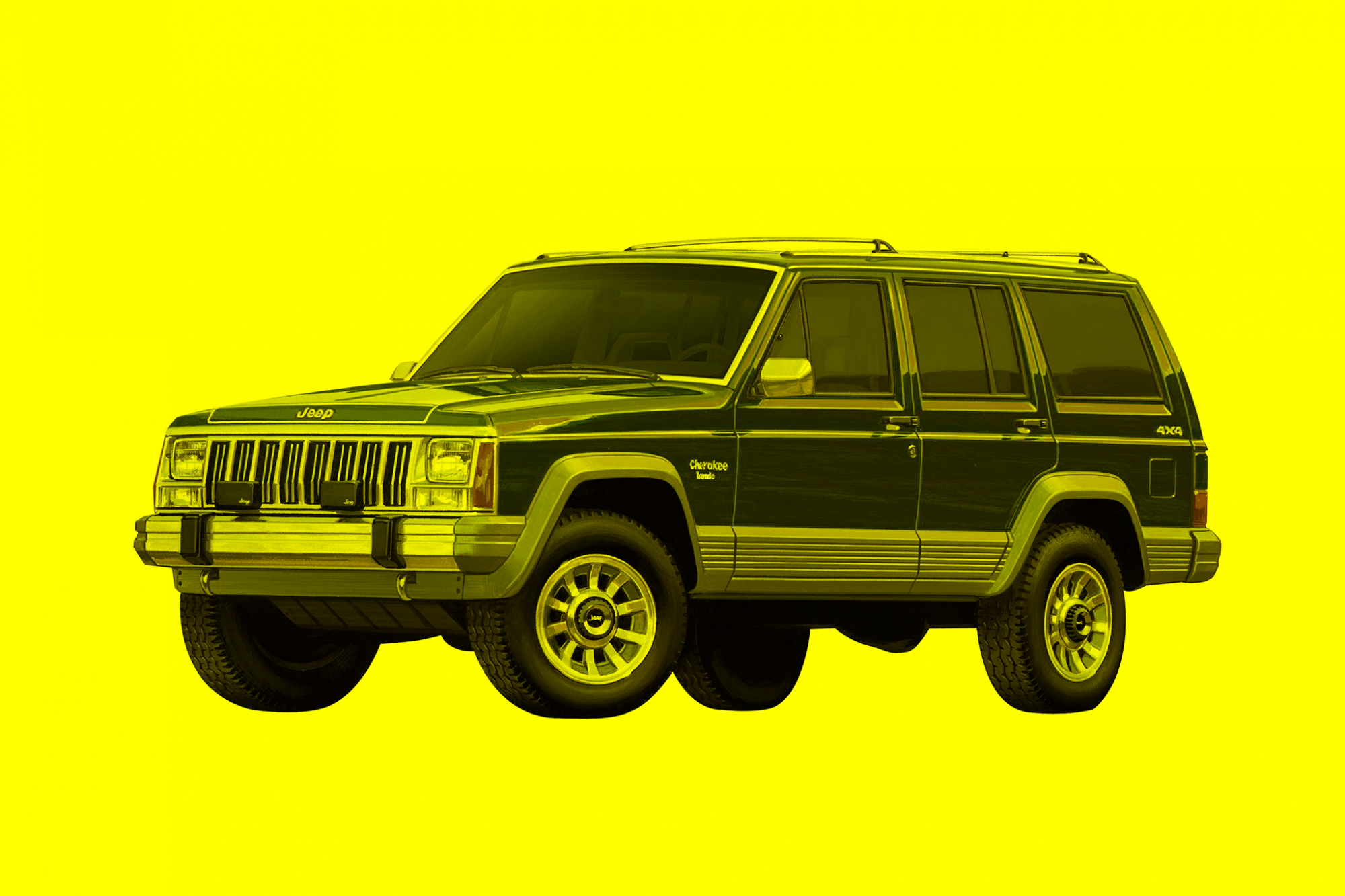 JEEP CHEROKEE 5D [левое перед. c форточкой] 1984-1996 Боковое_TEMPERED_3793