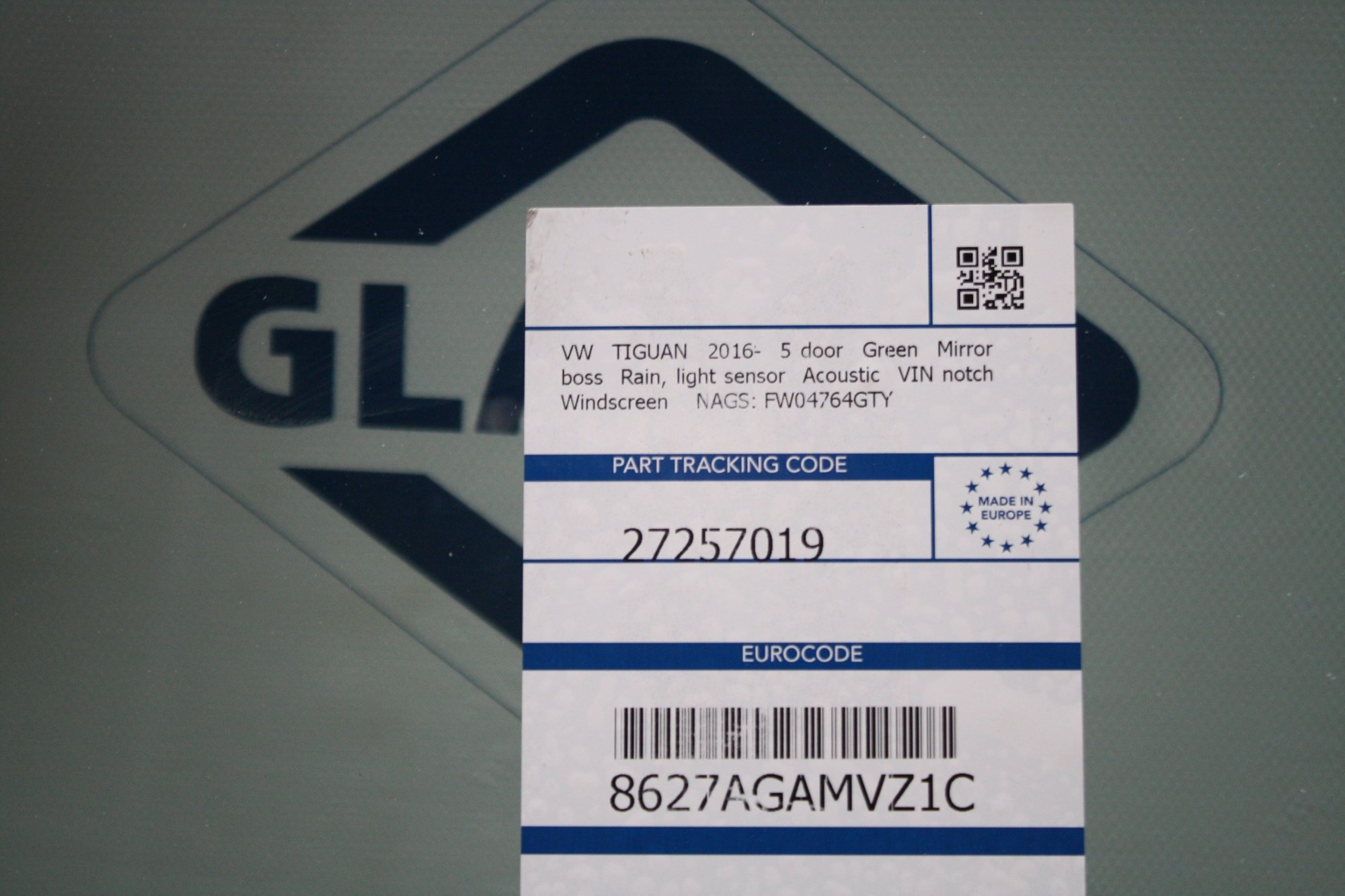 VOLKSWAGEN TIGUAN II SUV [молд+ДД] 2016- Лобовое_GUARDIAN_12821